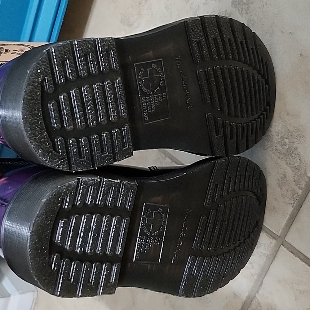 Dr. Martens Purple Ankle Boots - Picture 5 of 9